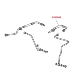 Durite d'huile pour Porsche 911 et 930 (1983-1989) - côté droit