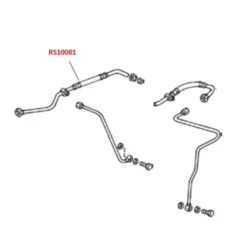 Durite d'huile pour Porsche 911 et 930 (1983-1989) - côté gauche