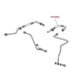 Durite d'huile pour Porsche 911, 912 et 914 (1965-1983) - côté droit