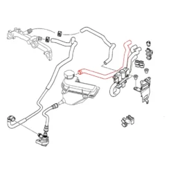 Durite entre radiateur de chauffage et vase d'expansion pour BMW X5 E53