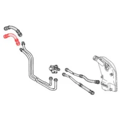 Durite longue de radiateur d'huile pour Porsche 911 et 930 (1980-1989)