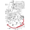Durite rigide d'huile entre moteur et support de filtre à huile pour Porsche 911 type 964 Carrera
