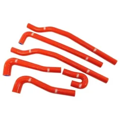 Durites d'eau annexes SAMCO rouges pour Golf 1 GTi Berline 1600 (EG) / 1800 (DX) , 6 pièces
