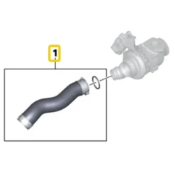 Durite Turbo suralimentation ThermoTec pour Bmw Série 1 F20 et F21 (07/2010-05/2015) - N47N