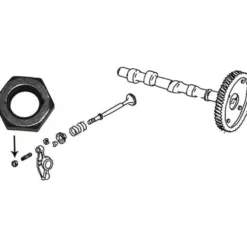 Ecrou pour marteau de culbuteur diamètre 8 mm