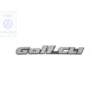 Emblème adhésif GOLF CLI chromé sur fond noir pour face arrière ou hayon de VW Golf 3 Berline et Variant CLI (11/1991-08/1998) - version Japon
