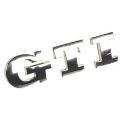 Emblème adhésif GTI chromé de coffre pour VW Golf 4 GTI série spéciale 25e anniversaire (2002)