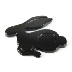 Emblème adhésif Rabbit (lapin) noir brillant pour Volkswagen