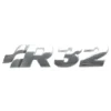 Emblème adhésif R32 chromé de coffre ou de cache moteur pour VW Golf 4 R32 (06/2002-05/2004)