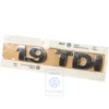 Emblème adhésif 1.9TDI chromé de coffre pour VW Polo 4 9N3 (05/2005-05/2009)