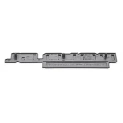 Emblème arrière POLO GL CLASSIC chromé sur fond noir pour VW Polo 2 86C Classic (10/1981-09/1990)