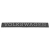 Emblème arrière VOLKSWAGEN chromé sur fond noir de hayon pour VW Scirocco 1 (04/1974-03/1981)