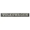 Emblème arrière VOLKSWAGEN chromé sur fond noir de hayon pour VW Passat B1 (1975-1980)