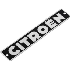 Emblème Citroën sur pare-chocs arrière pour 2CV - gris