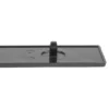 Emblème GOLF GTI argent sur fond noir de coffre pour VW Golf 1 GTI (06/1976-12/1983)