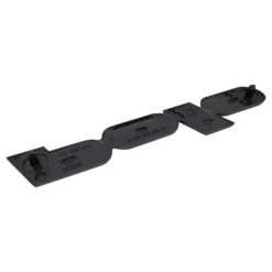 Emblème POLO chromé sur fond noir pour hayon de VW Polo 2F (10/1990-07/1994) - sans niveau de finition