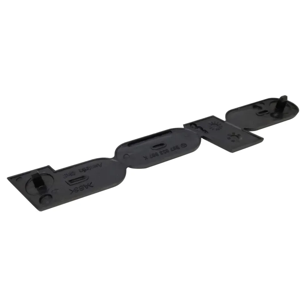 Emblème POLO chromé sur fond noir pour hayon de VW Polo 2F (10/1990-07/1994) - sans niveau de finition