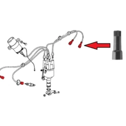 Embout sur fil de bougie pour VOLKSWAGEN Combi Split (1950-1967)