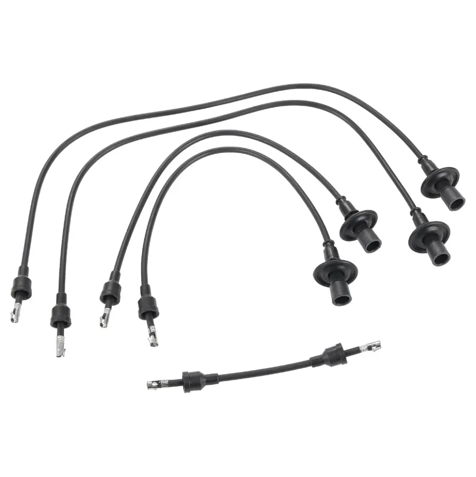 Faisceau de fils de bougies noir pour VOLKSWAGEN Combi Split (-07/1967) - BERU