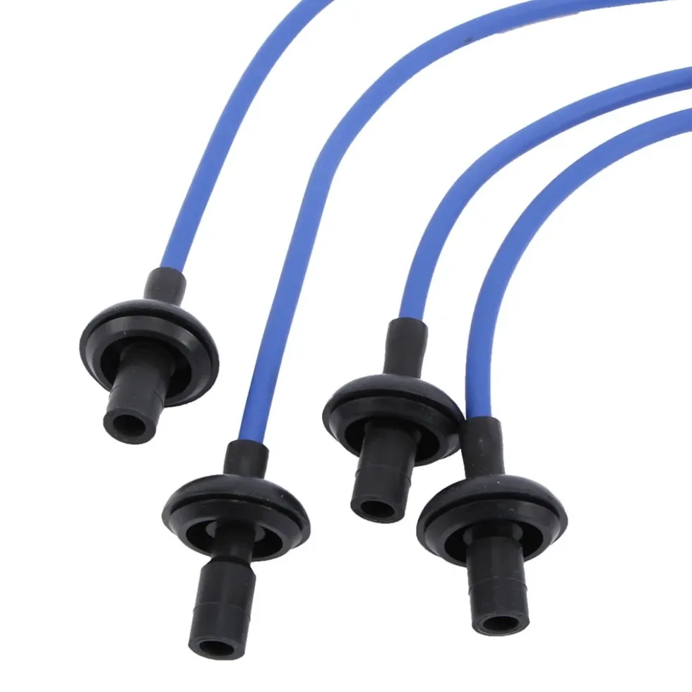 Faisceau de fils de bougies silicone 8mm Bleu 90° pour Volkswagen Coccinelle & Combi