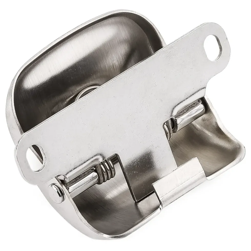 Fermeture intérieure de glace basculante pour 2CV fourgonnette - inox