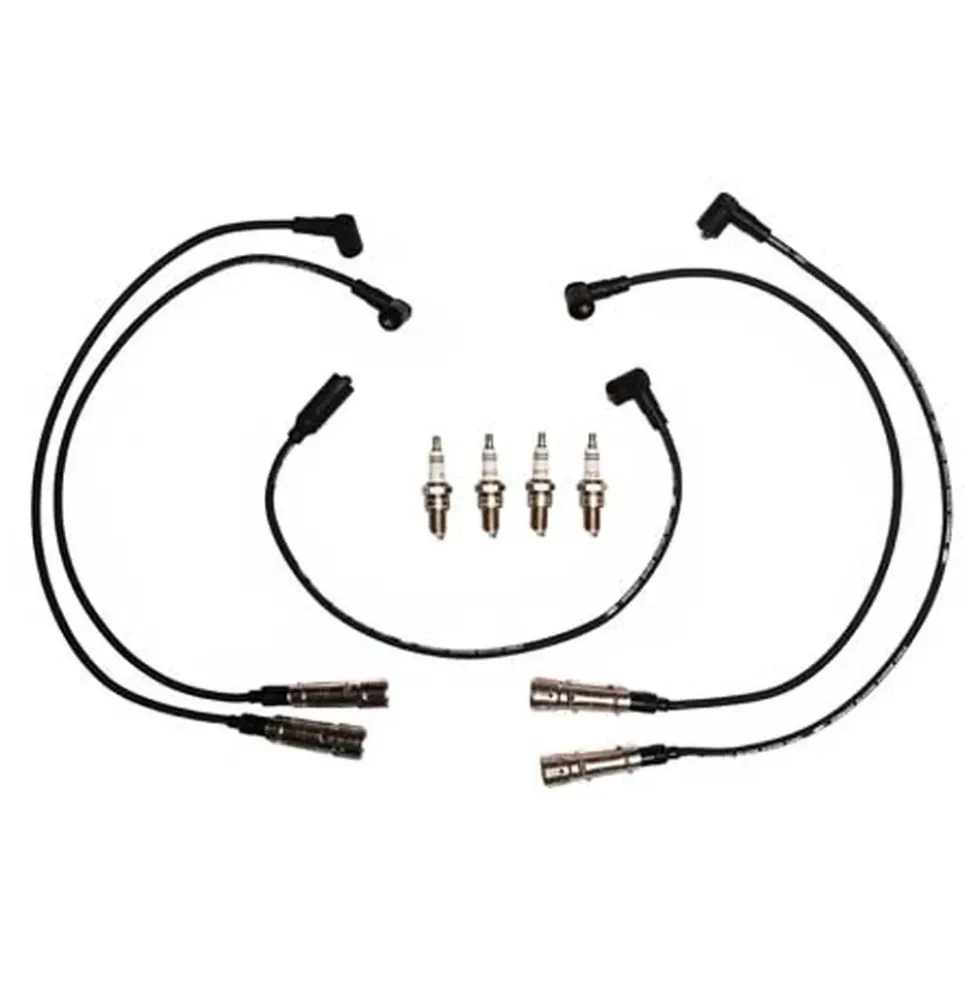 Fils de bougies + 4 bougies pour VW Golf 1 jusque ->84