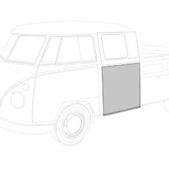 Flanc latéral arrière gauche pour VOLKSWAGEN Combi Split Pickup double cabine (-07/1967)