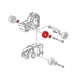 Galet de renvoi avant de courroie pour Porsche 986 Boxster (1997-2004)
