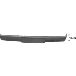 Garniture supérieure de parechocs avant pour Mercedes 190 (W201) à partir de 10/88->