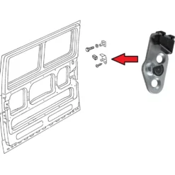 Gâche butée de fermeture arrière de porte coulissante pour Combi VW Bay Window