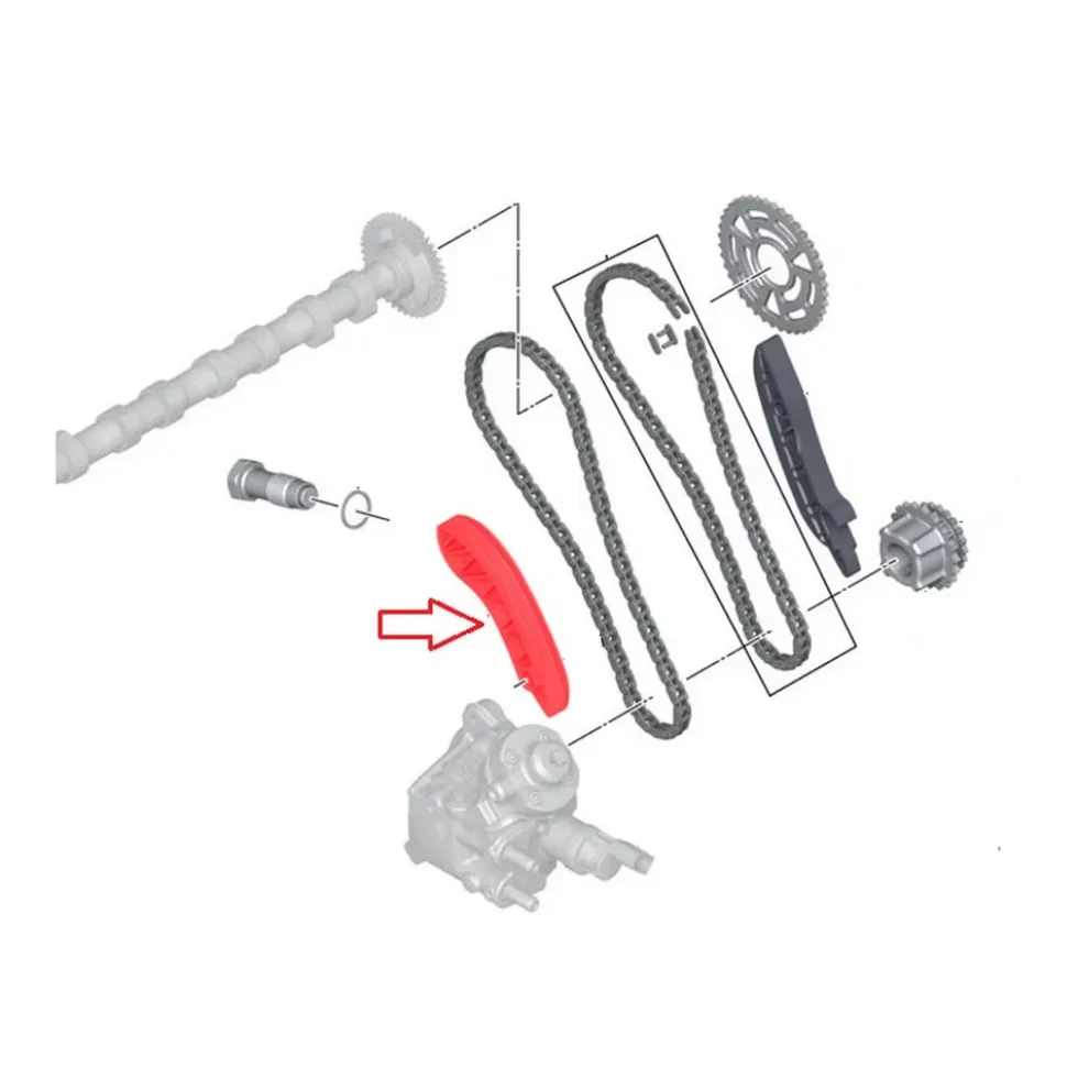 Glissière sur chaine de distribution pour BMW E90/E91/E92/E93 LCI