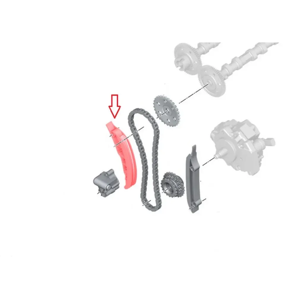 Glissière sur chaine de distribution pour BMW E90/E91/E92/E93