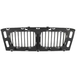 Grille de calandre centrale largeur 55cm en plastique noir pour BMW Série 5 E34 Berline Touring V8 phase 1 (-03/1994) et phase 2 (04/1994-) - version large