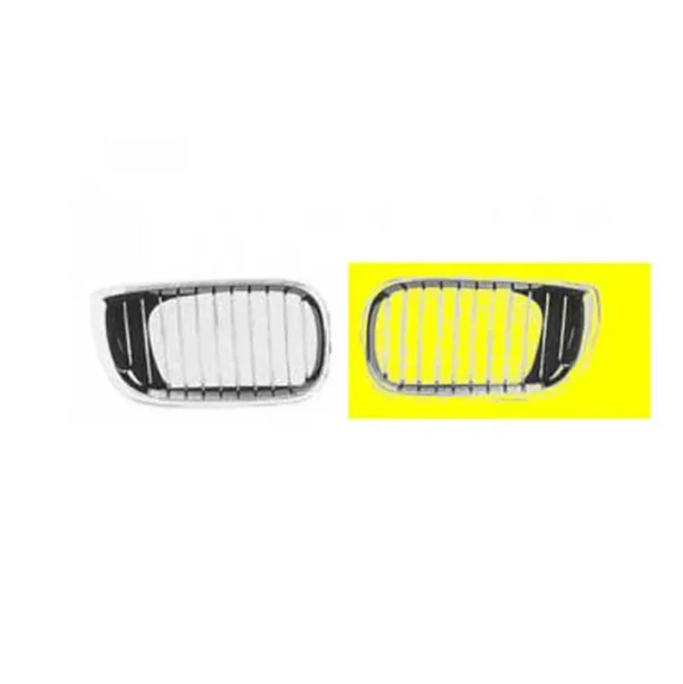 Grille de calandre gauche chromée pour BMW Série 3 E46 Berline et Touring phase 2 (09/2001-) - côté conducteur