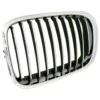 Grille de calandre gauche chromée pour BMW Série 3 E46 Berline Touring phase 1 (-08/2001) et Compact (01/2001-12/2004) - côté conducteur