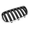 Grille de calandre gauche noire pourtour chromé pour BMW X5 E53 phase 2 (10/2003-) - côté conducteur