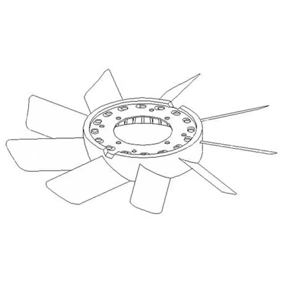 Hélice de visco coupleur pour Bmw E3 (12/1968-02/1977)