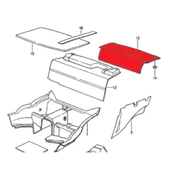 Insonorisant de compartiment moteur pour Porsche 964 (1989-1994)