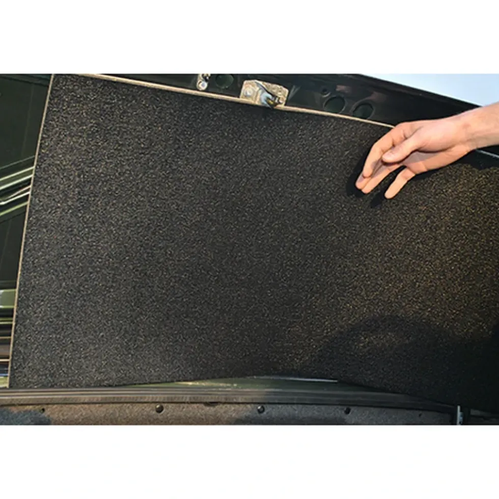 Insonorisant phonique pour capot moteur épaisseur: 1.1 cm - plaque de 100 x 50 cm - pour fourgons et vans aménagés