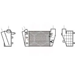 Intercooler droit pour Audi A4 (B6) V6 TDi depuis 02 ->