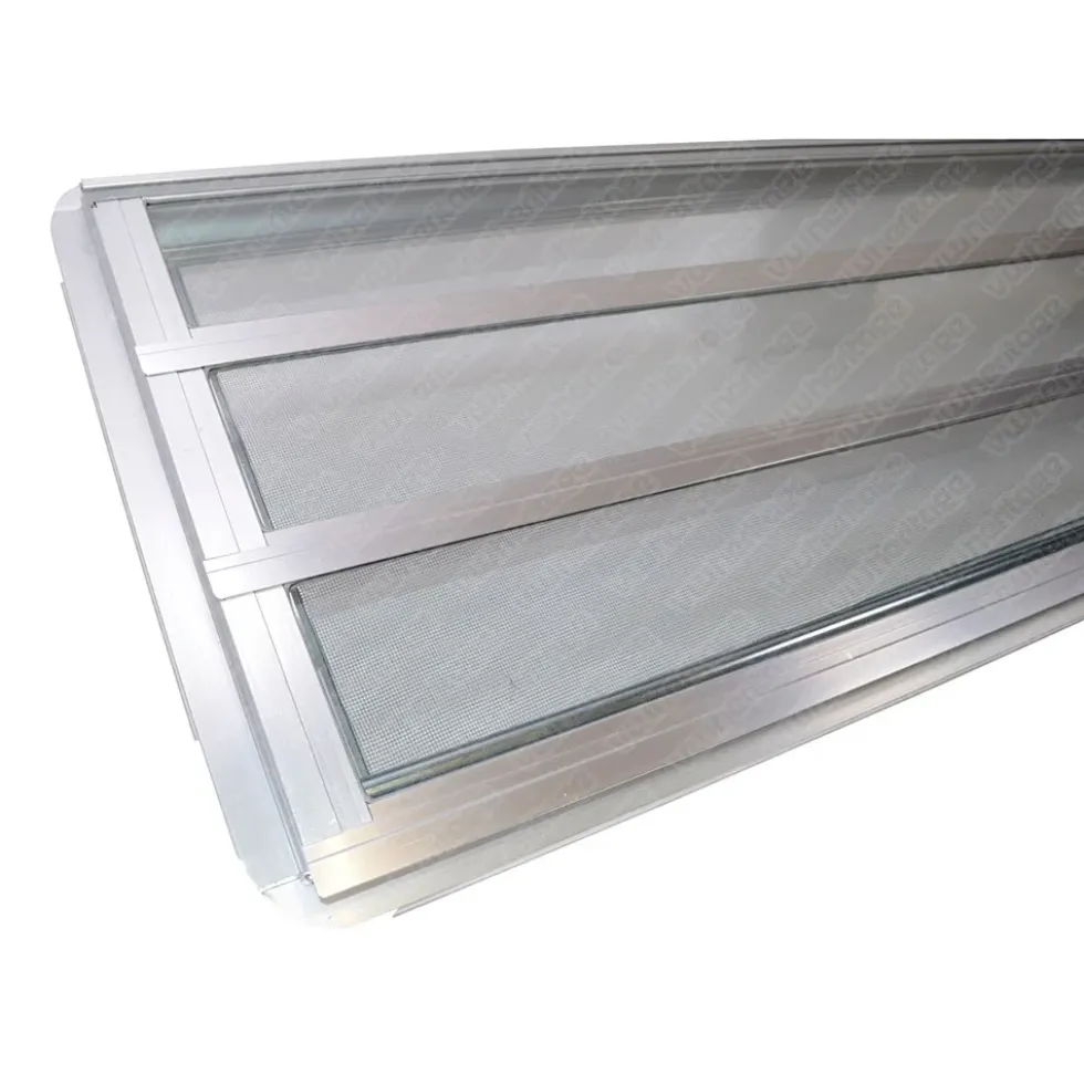 Jalousie centrale gauche avec moustiquaire pour Combi Bay Window Westfalia 68 ->79