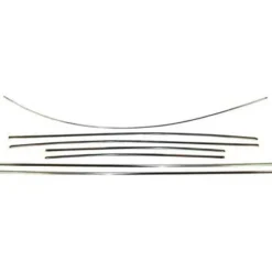 Jeu de baguettes de carrosserie pour Volkswagen Coccinelle Berline (08/1967-07/1972) - inox