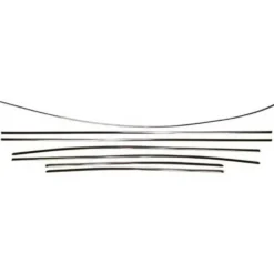 Jeu de baguettes de carrosserie pour Volkswagen Coccinelle Berline (08/1966-07/1967) - alu
