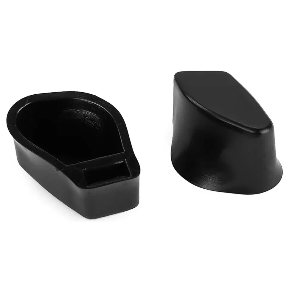 Jeu de 2 embouts de levier de serrure pour 2CV - noir