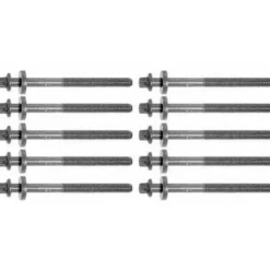 Jeu de 10 vis de culasse FEBI pour BMW Série 3 E90 E91 4 cylindres diesel (02/2004-08/2007) - moteur M47D20TU2