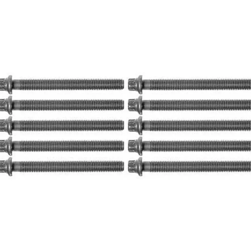Jeu de 10 vis de culasse FEBI pour BMW Série 3 E30 E36 E46 et Série 5 E34 4 cylindres essence - moteurs M40 M42 M43 et M44