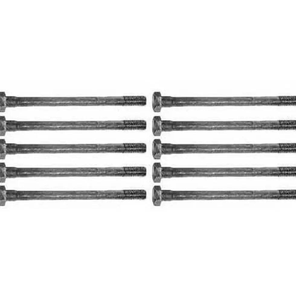 Jeu de 10 vis de culasse pour BMW Série 02 E10 Série 03 E21 E30 et Série 5 E12 E28 4 cylindres essence - moteur M10