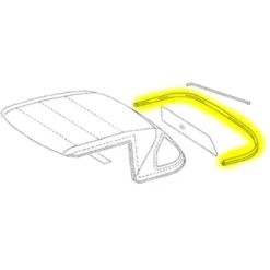 Joint arrière de capote pour Mercedes SL R107