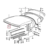 Joint avant de capote pour Porsche 911 type G cabriolet (1986-1989)