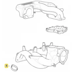 Joint d'admission d'air inférieur Victor Reinz pour Bmw Série 3 E46 (05/1998-09/2001)